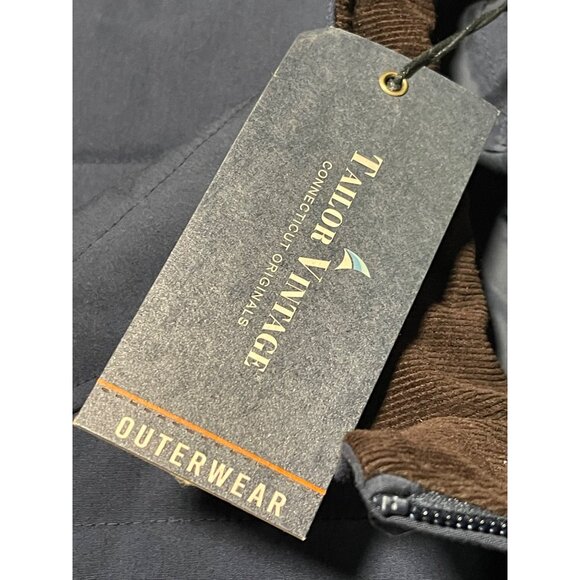 Tailor Vintage Mens Quilted Vest Size Medium Dark Navy Blue - Picture 7 of 7